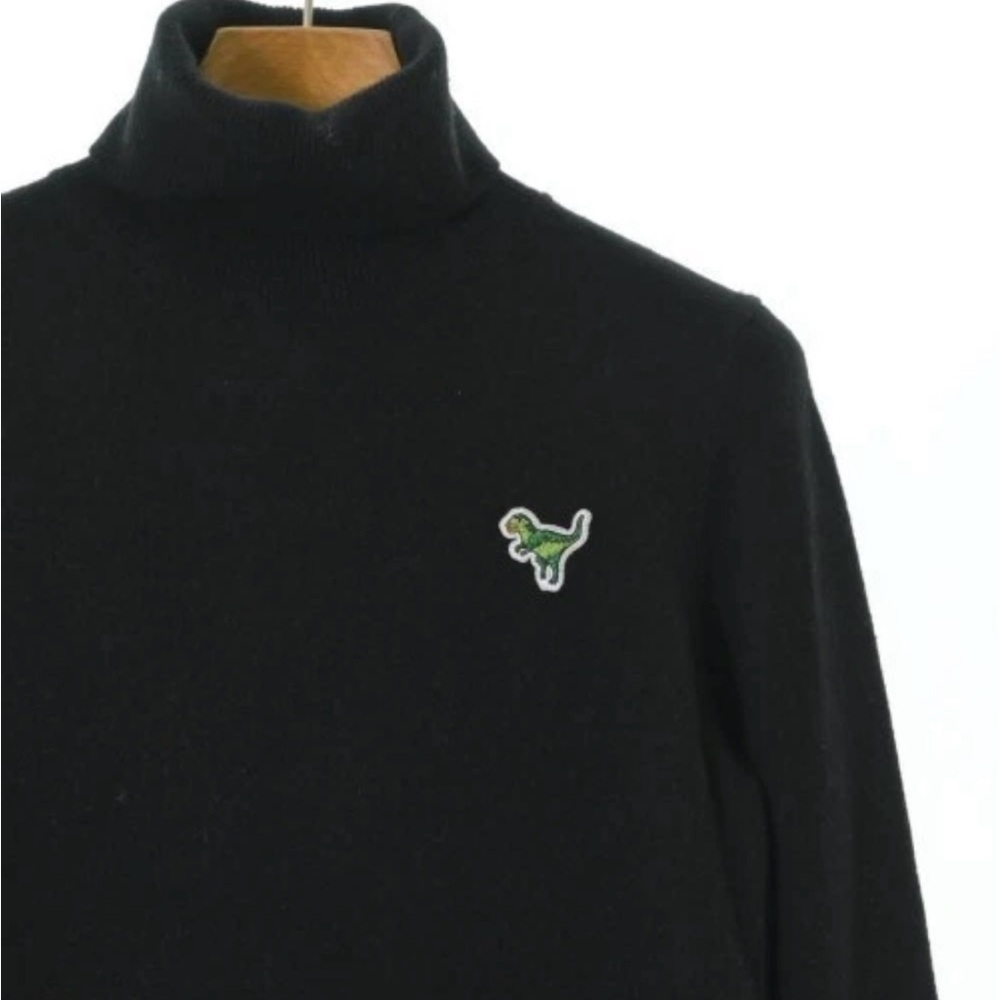 Coach Wool Cashmere Blend Rexy Patch Turtleneck Sweater Black Small - Picture 4 of 6